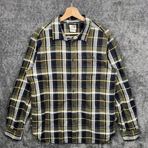 The North Face Long Sleeve Flannel Shirt Mens Large Multicolor Plaid Hiking